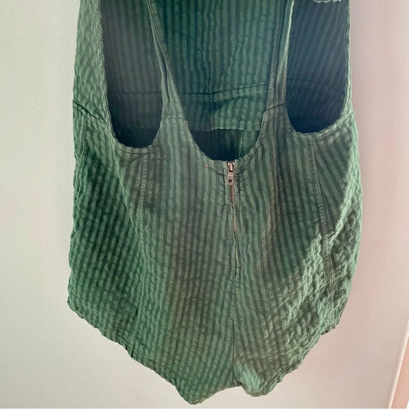 BDG Sadie Linen-Blend Dungarees Playsuit size large - Picture 11 of 16